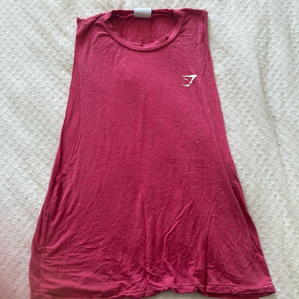 Gymshark Oversized Drop Arm Apollo Vest - Rose Marl